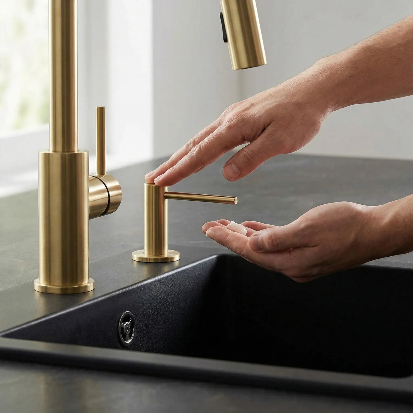 Dispenser chuveta pentru detergent Rea DEX Brush Gold  3