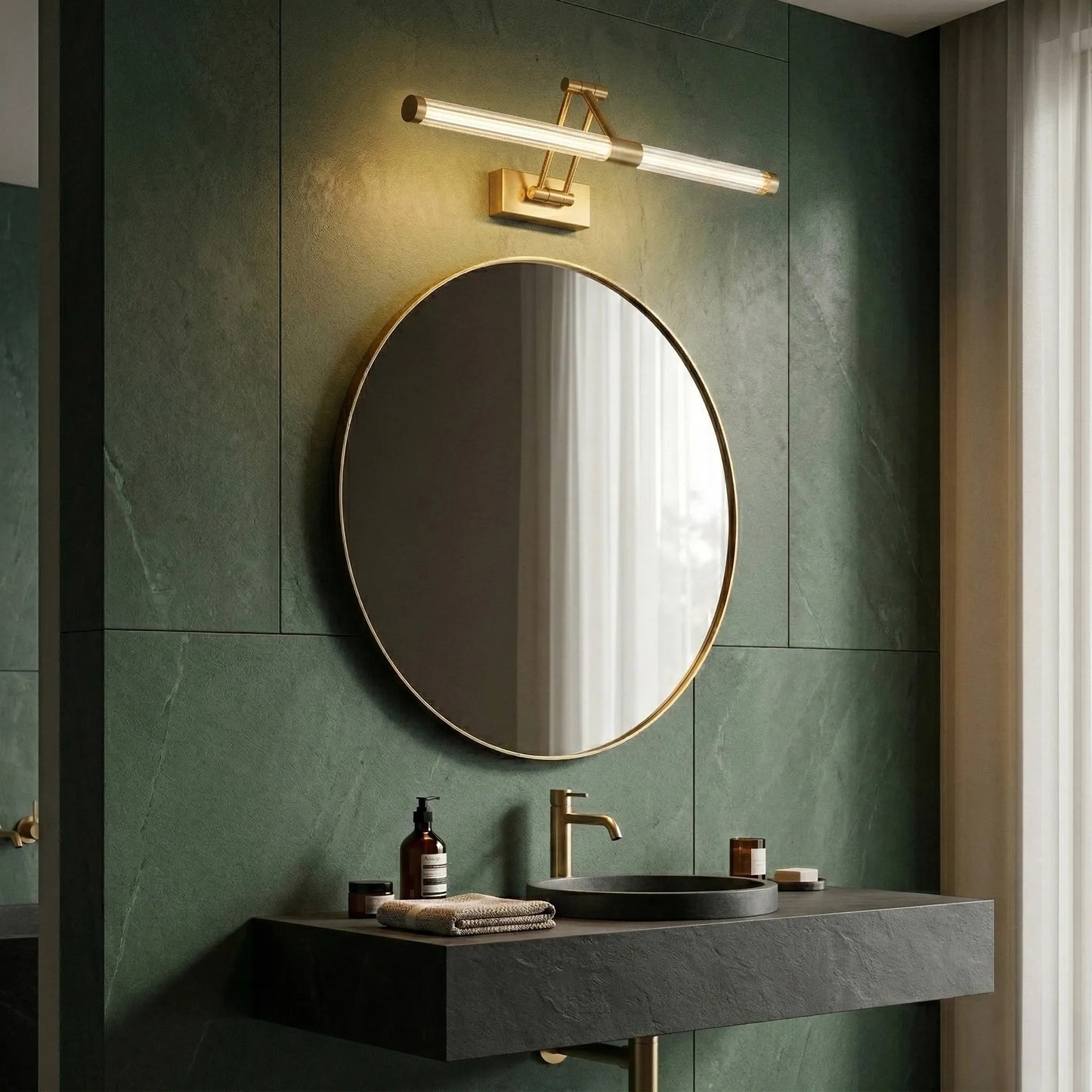 Aplică LED pentru baie APP1900-1W 60cm BRUSH GOLD  3