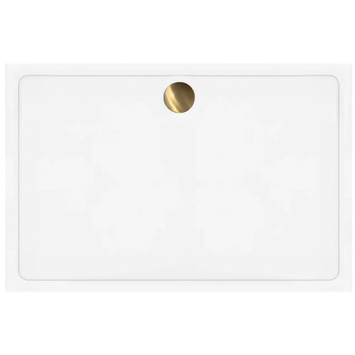 Cada pentru dus din acril Rea Savoy negru 80x100 Capac aur periat 3