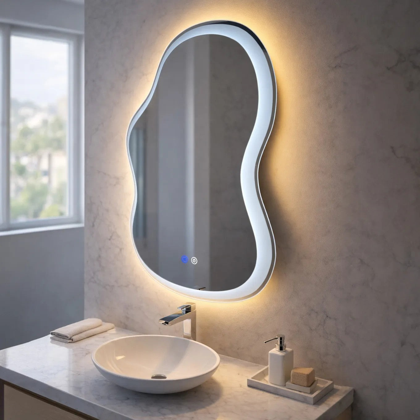 Oglindă LED UNO DOUBLE 80x55 cm  3