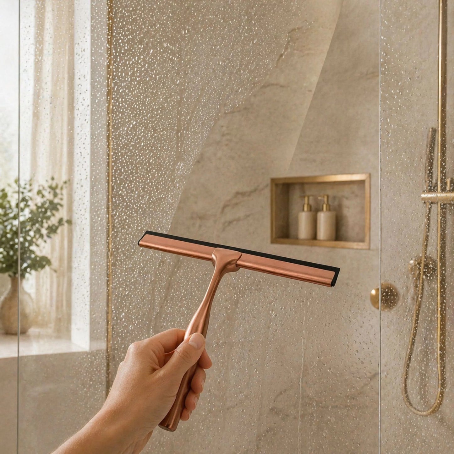 Racleta de baie Brush Copper  3