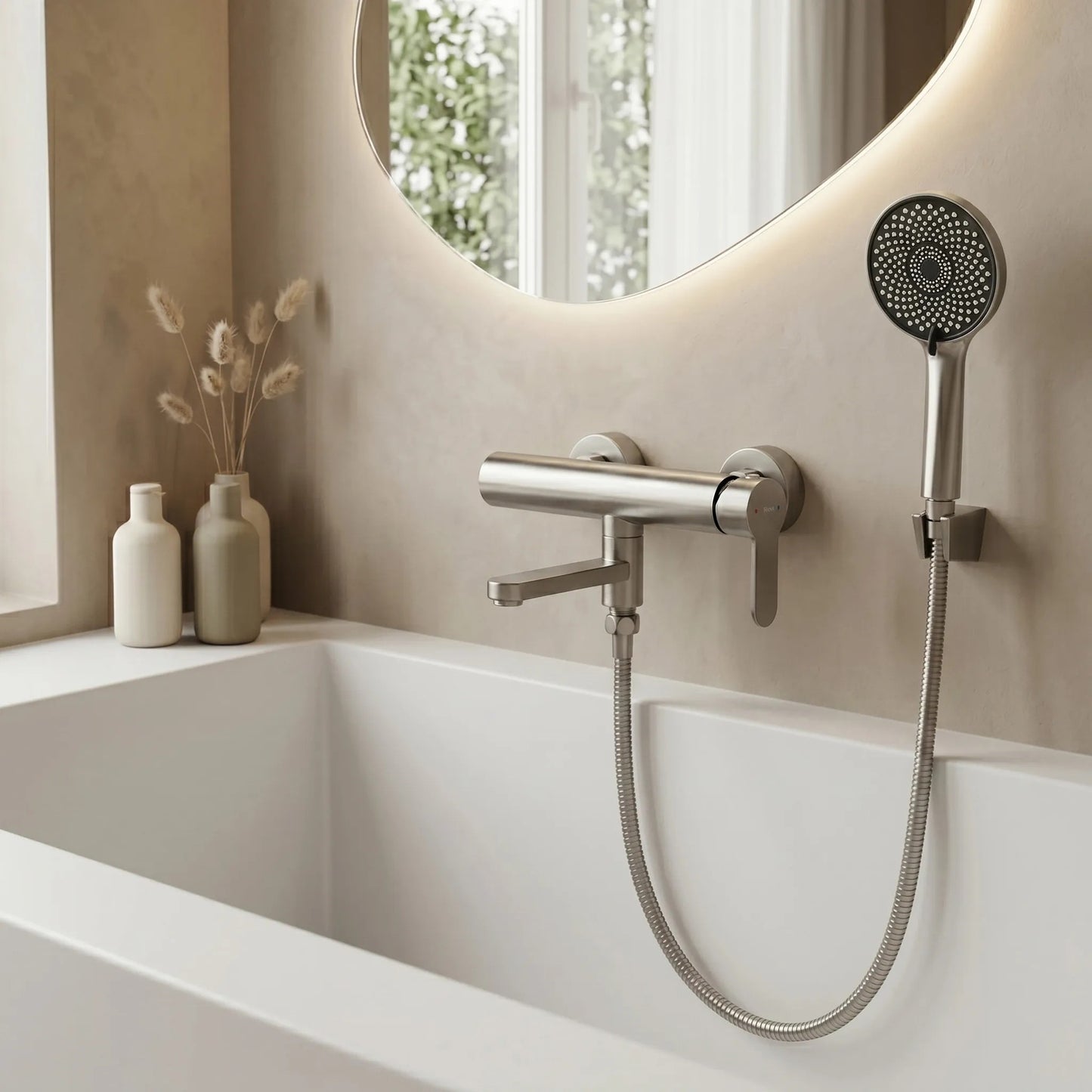 Baterie pentru cadă Rea Arcos Brushed Nickel  3