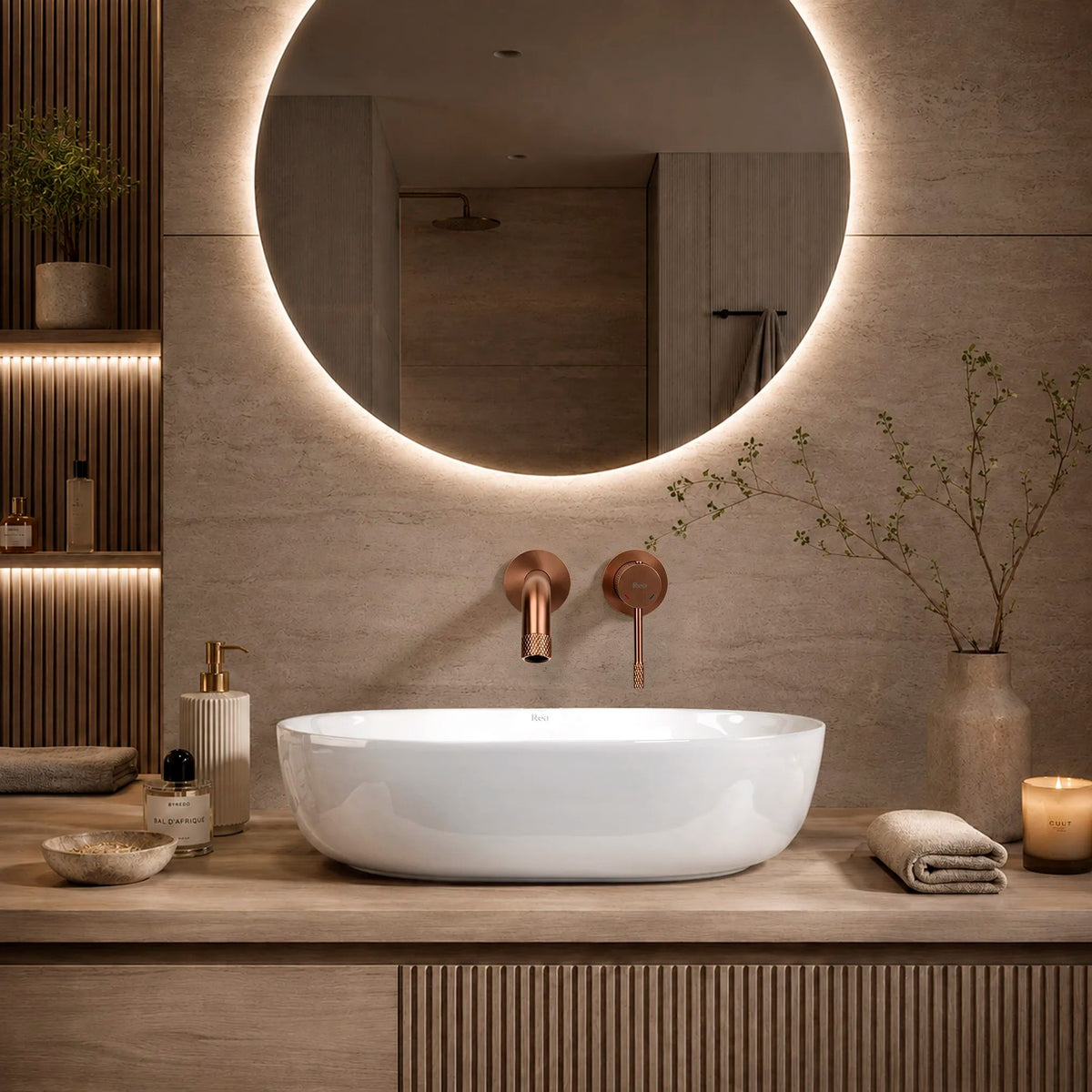 Lavoar Ceramic Pentru Blat CLEO 50 Alb - REA 3