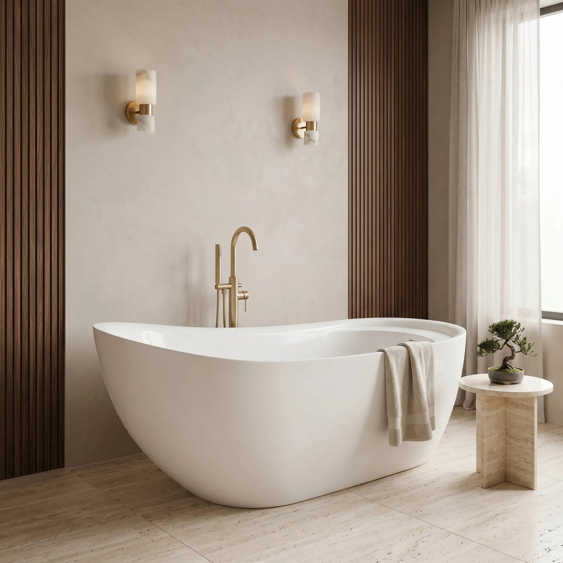 Cadă Freestanding Rea Orte 180 Capac Dop Alb 3