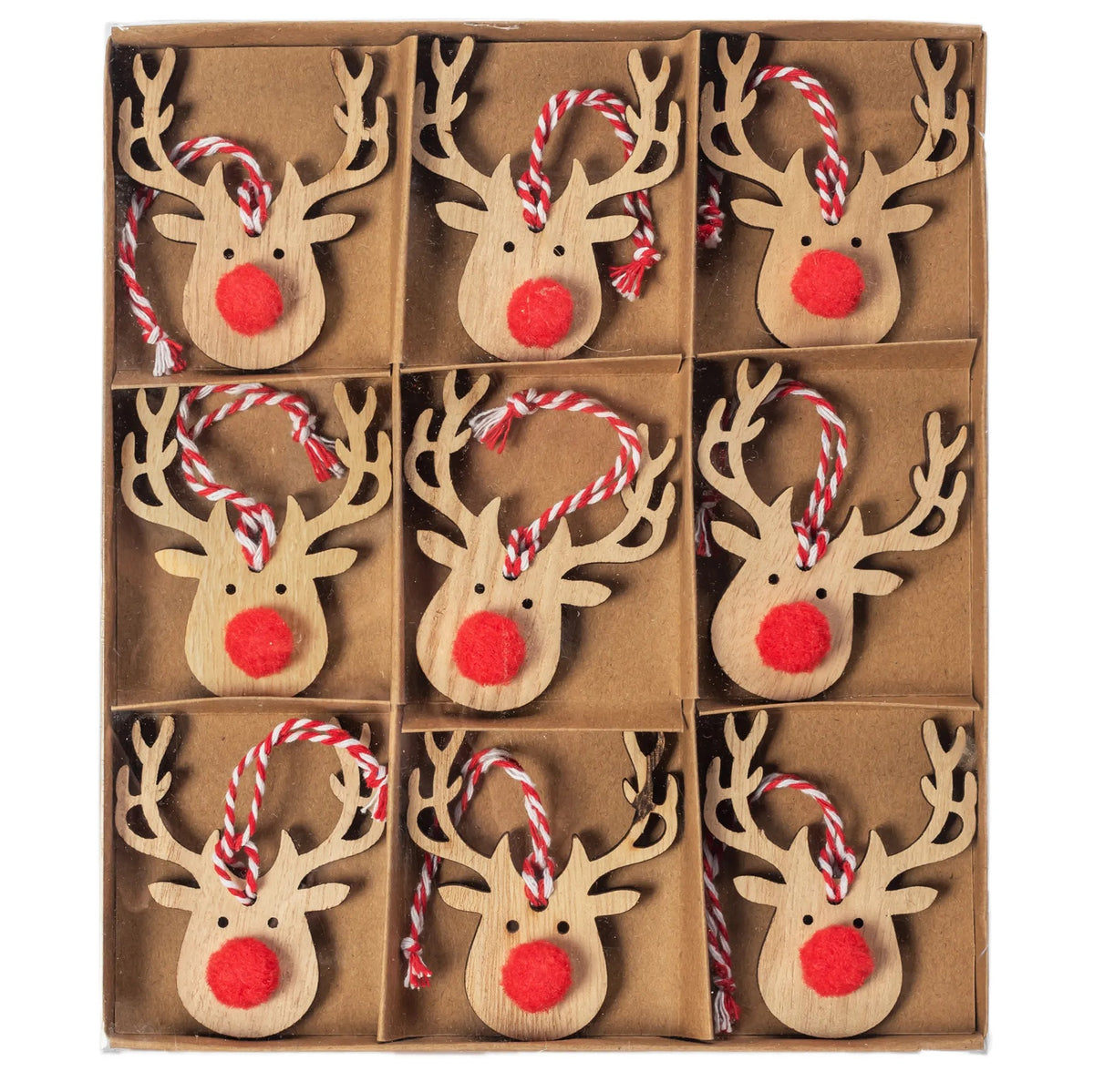 Set Decoratiuni Din Lemn Pentru Brad - Renii 9 Buc 3