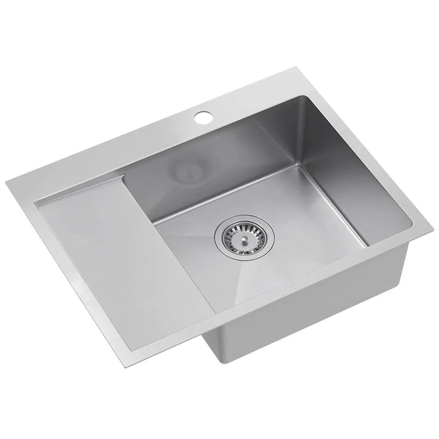 Chiuvetă Inox RUSSEL 116 BRUSH NICKEL Cuva Dreapta 3