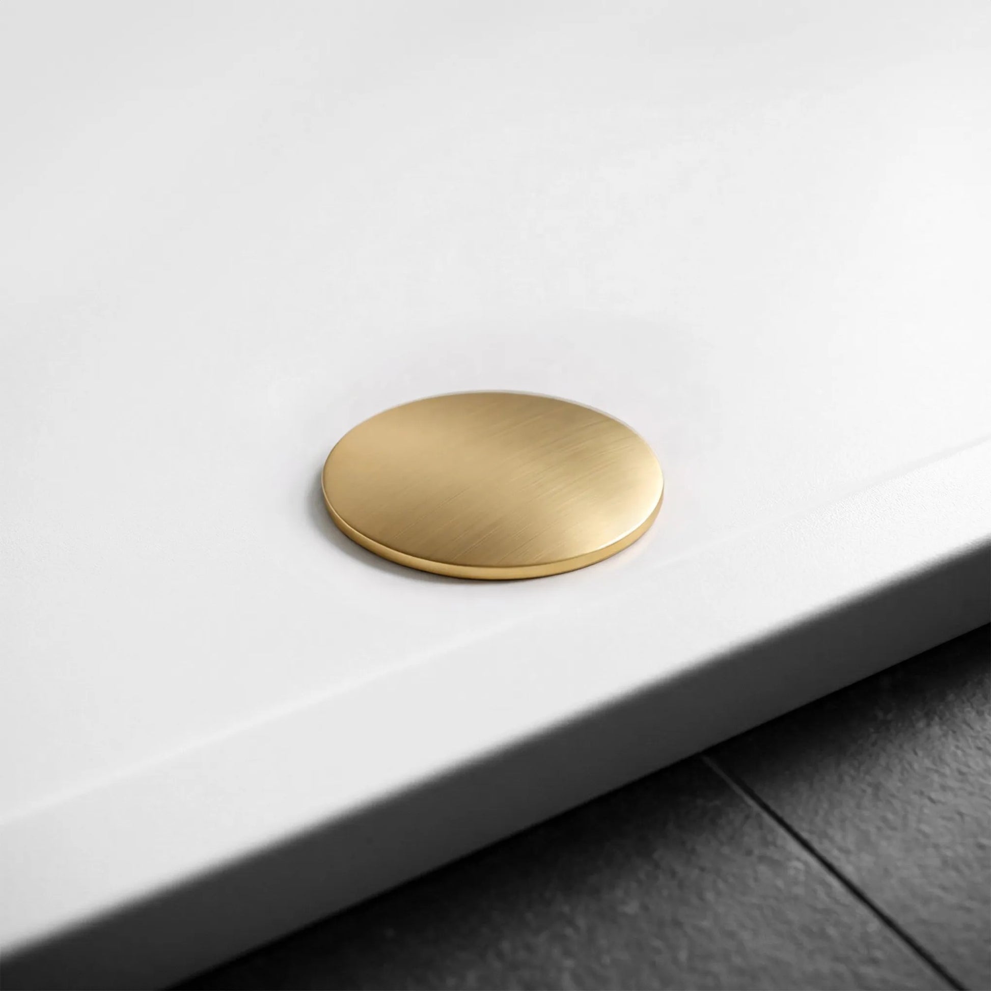 Cada Pentru Dus Din Acril Rea Belmond White 90x120 Brush Gold 3