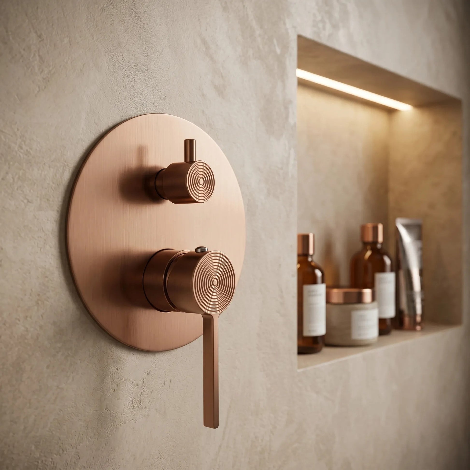 Set De Dus Incastrat Rea Foster Brush Copper + BOX 3