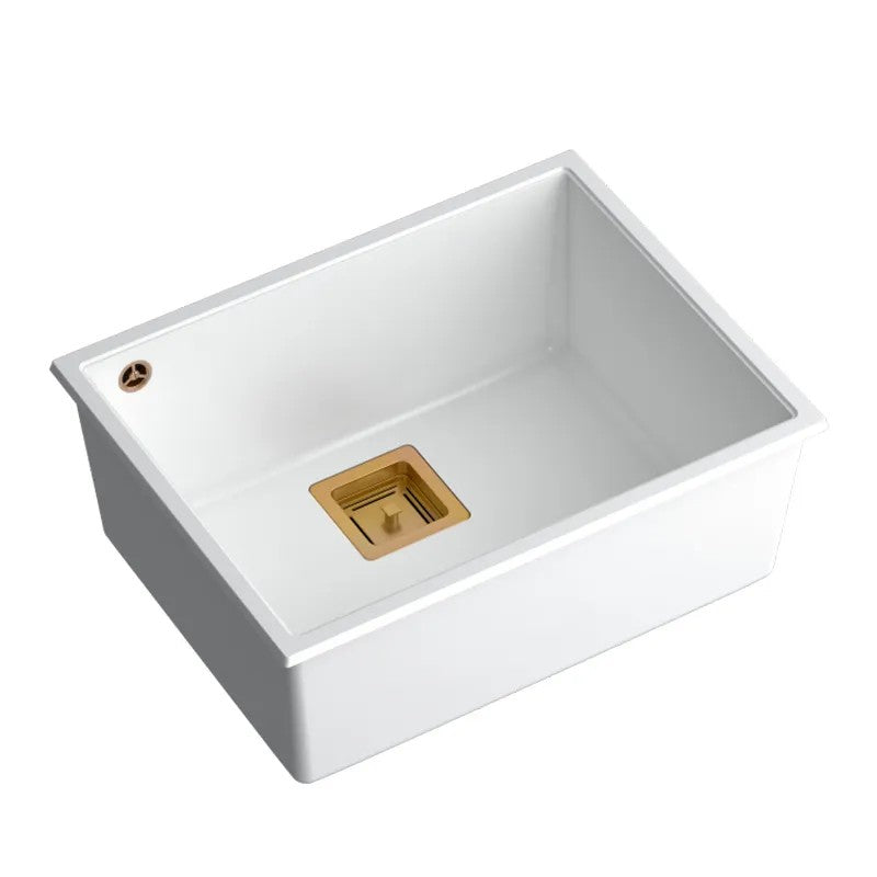 Chiuveta Din Granit DAVID 50 White Dop Cupru Periat 3