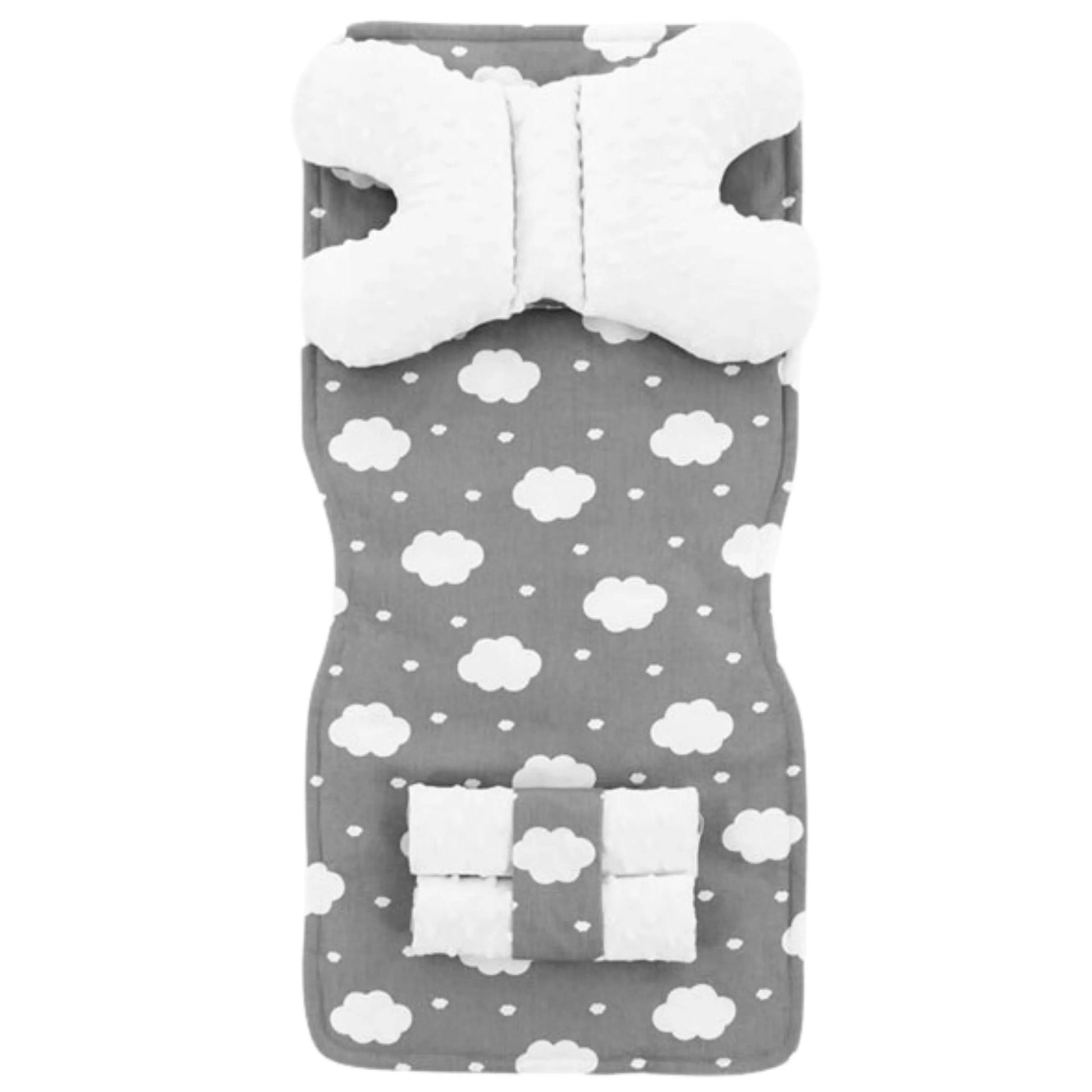 Set Pentru Carucior Cu Doua Fete 4in1 Alb Cloud 3