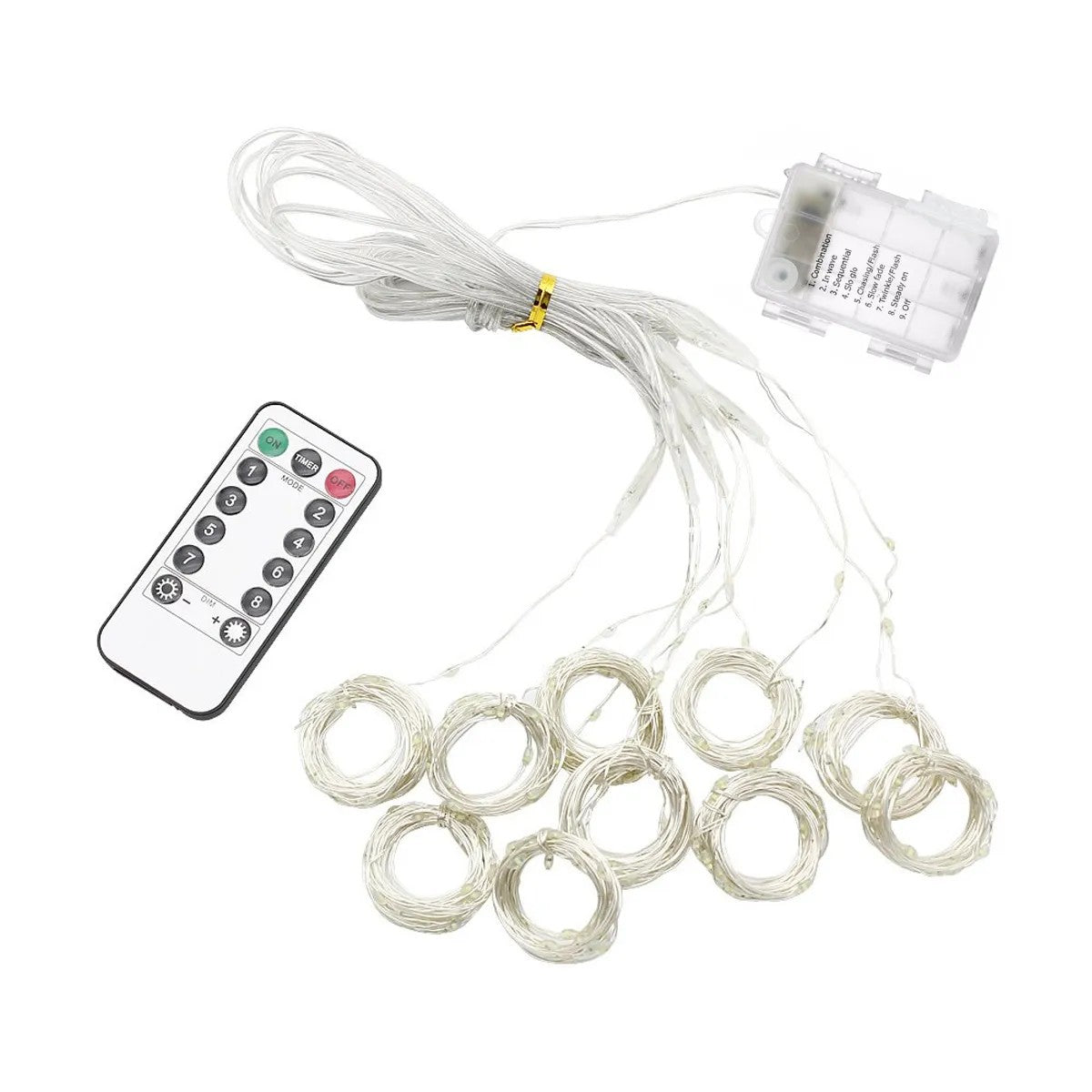 Cortina LED 300 Diode 3x3m Culoarea Calda 3