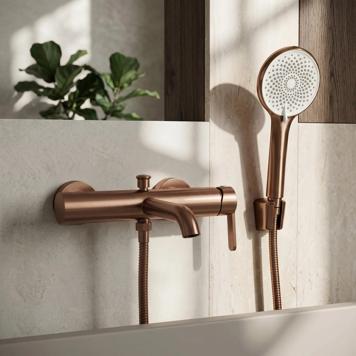Baterie Pentru Cadă REA Ontario Side Brush Copper 3