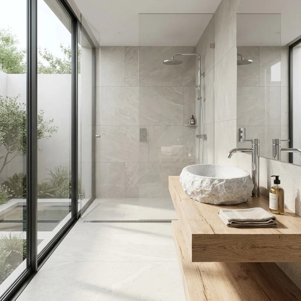 Lavoar Pe Blat Mika Light Grey 3