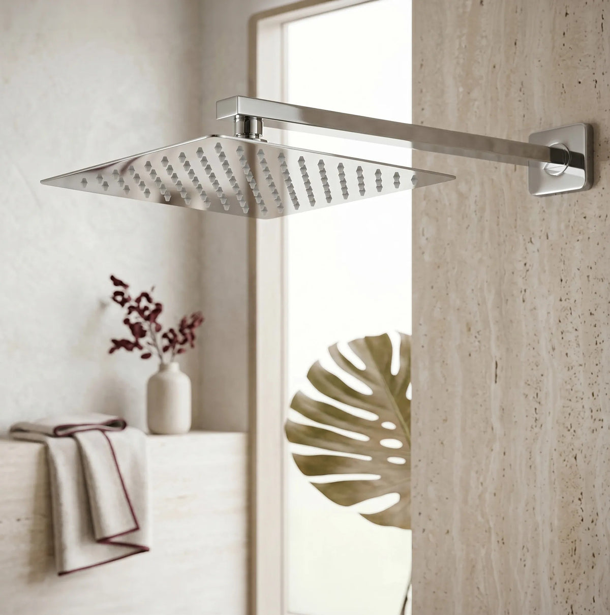 Braț De Duș Pătrat REA JS-9022 40cm Chrome 3