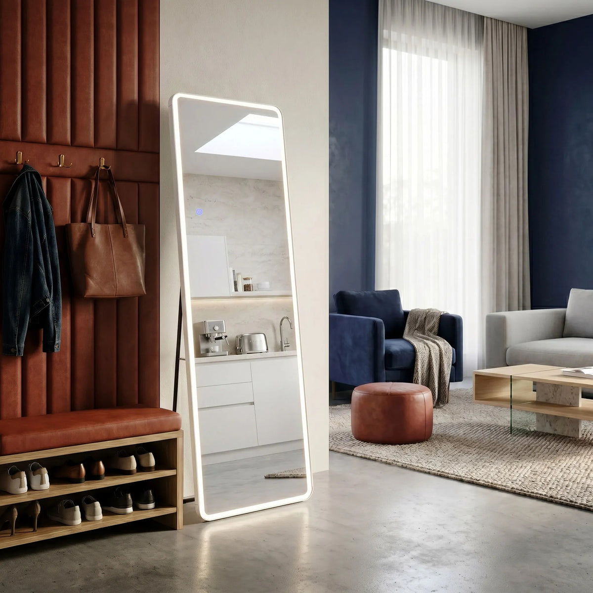 Oglindă LED Classico 50x160cm White 3