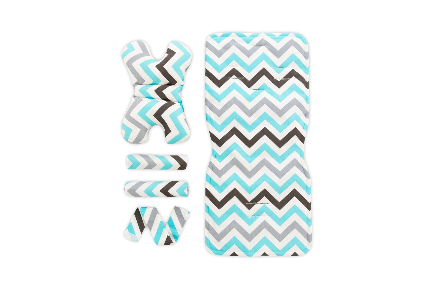 Set Pentru Carucior Cu Doua Fete 4in1 Pink/Grey ZigZag 3