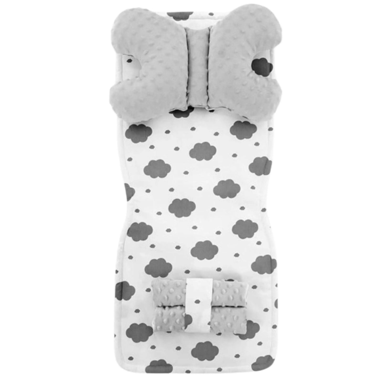 Set Pentru Carucior Cu Doua Fete 4in1 Alb/Grey Cloud 3