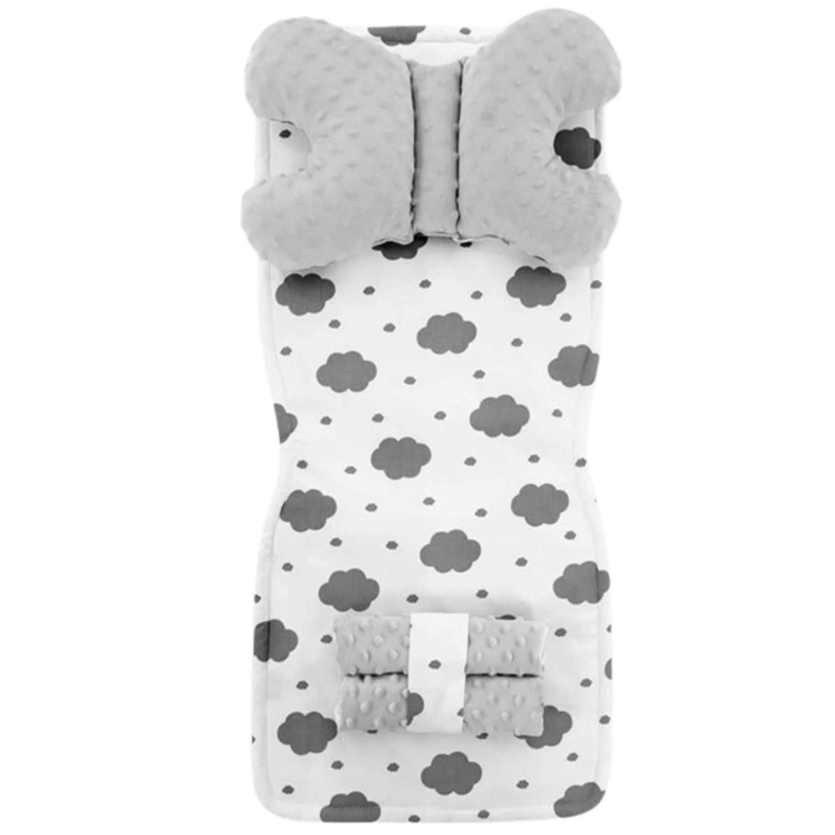 Set Pentru Carucior Cu Doua Fete 4in1 Alb/Grey Cloud 3