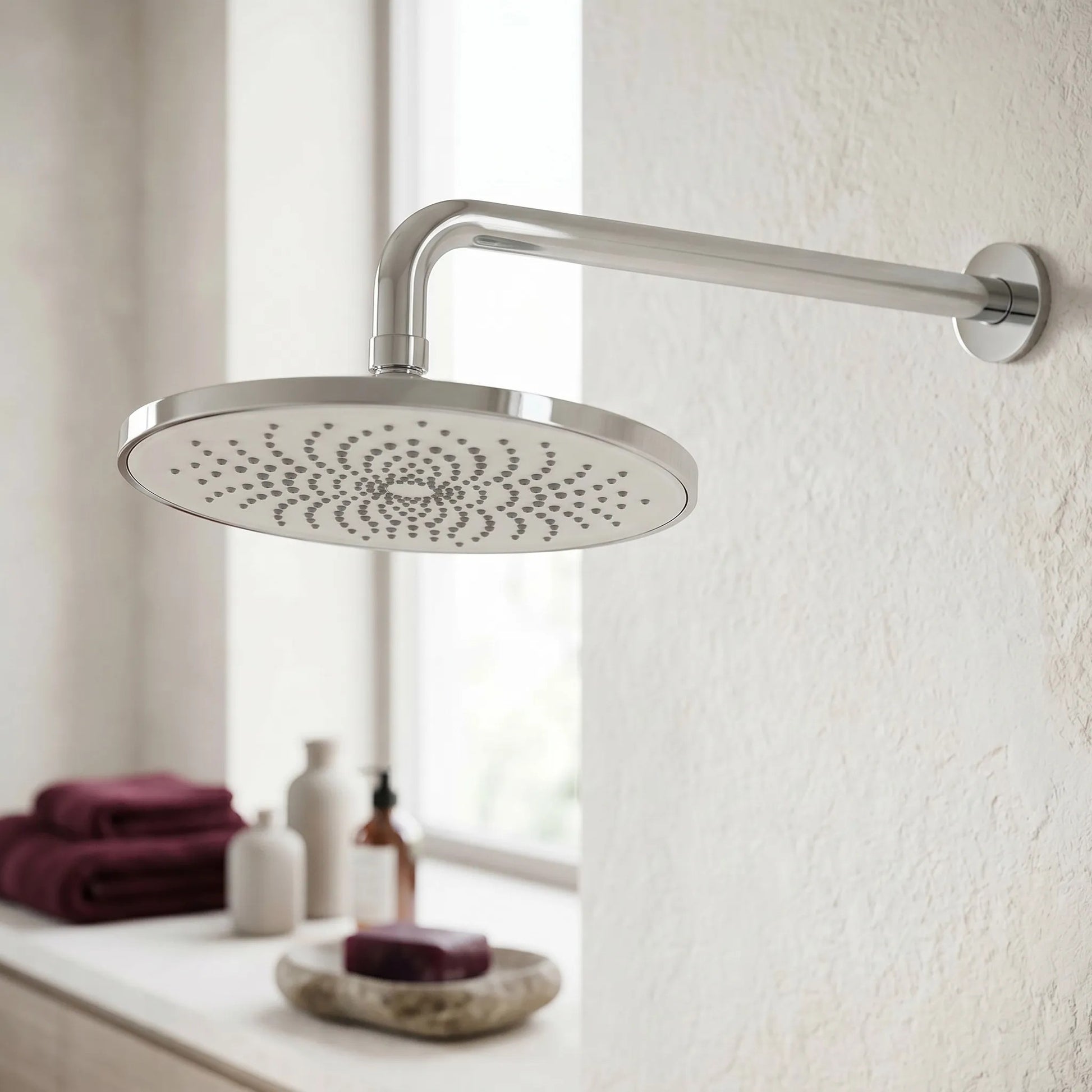 Braț Duș Rotund REA JS-9021 40cm Chrome 3