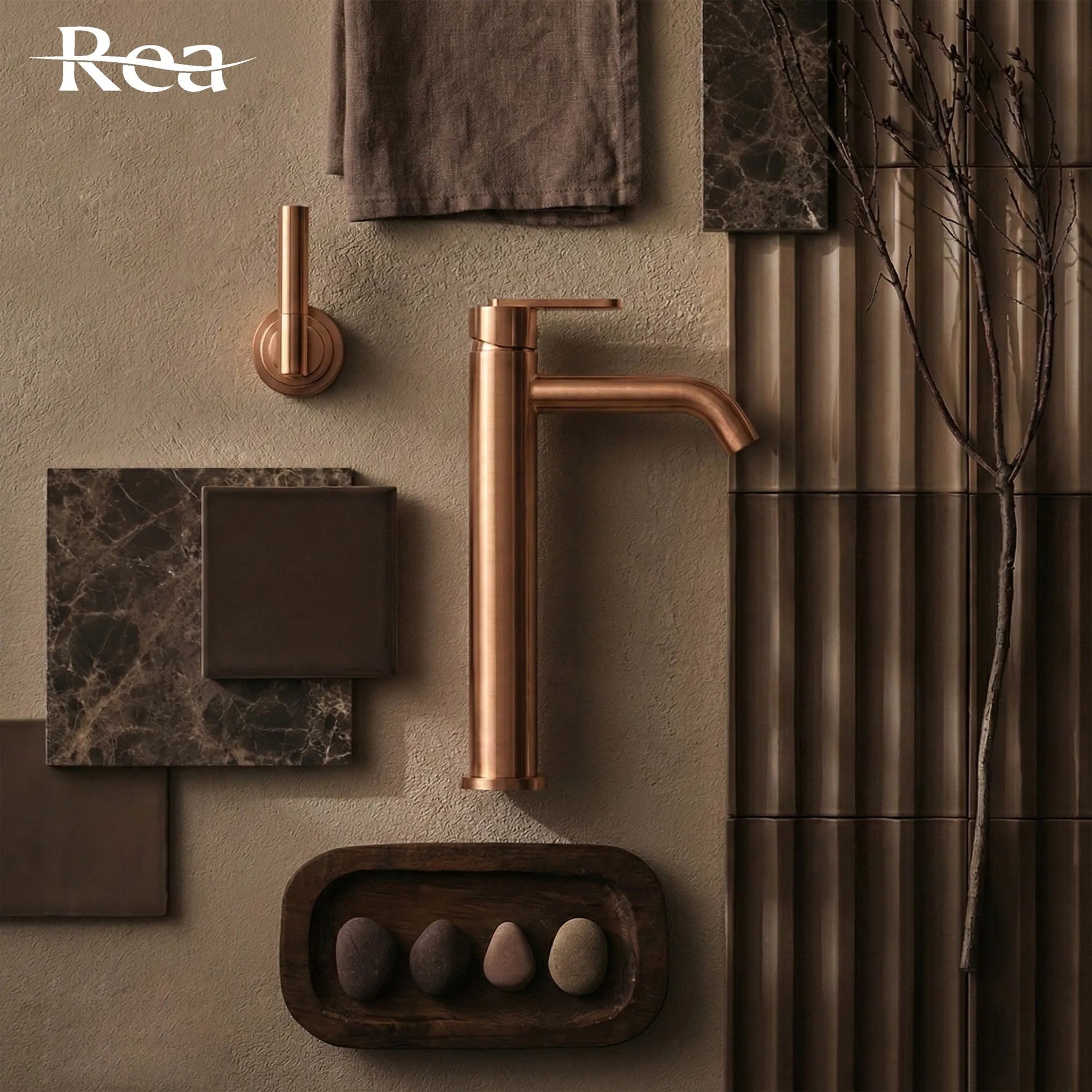 Baterie Pentru Baie Rea Ontario Brush Copper 3