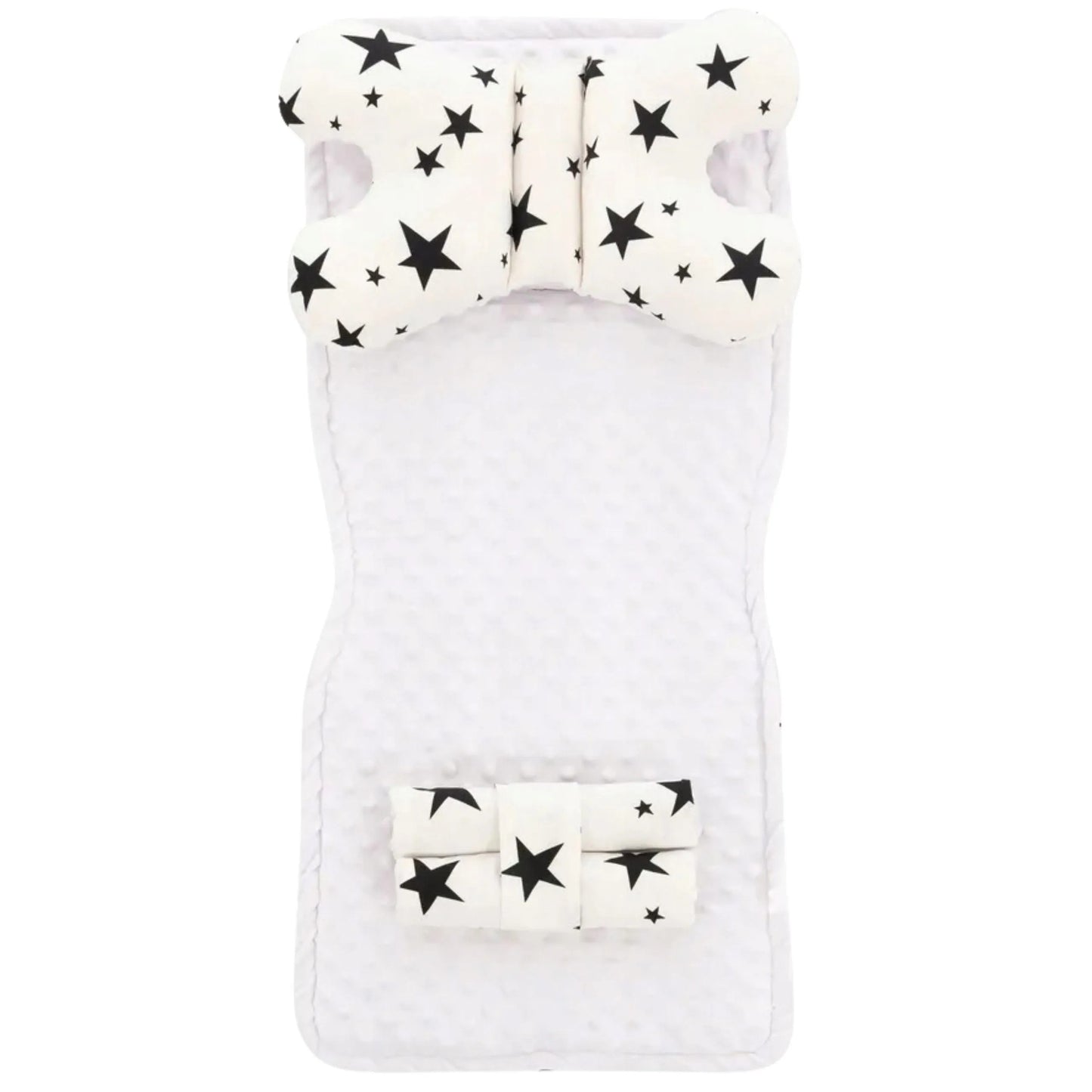 Set Pentru Carucior Cu Doua Fete 4in1 Alb/Black Star 3
