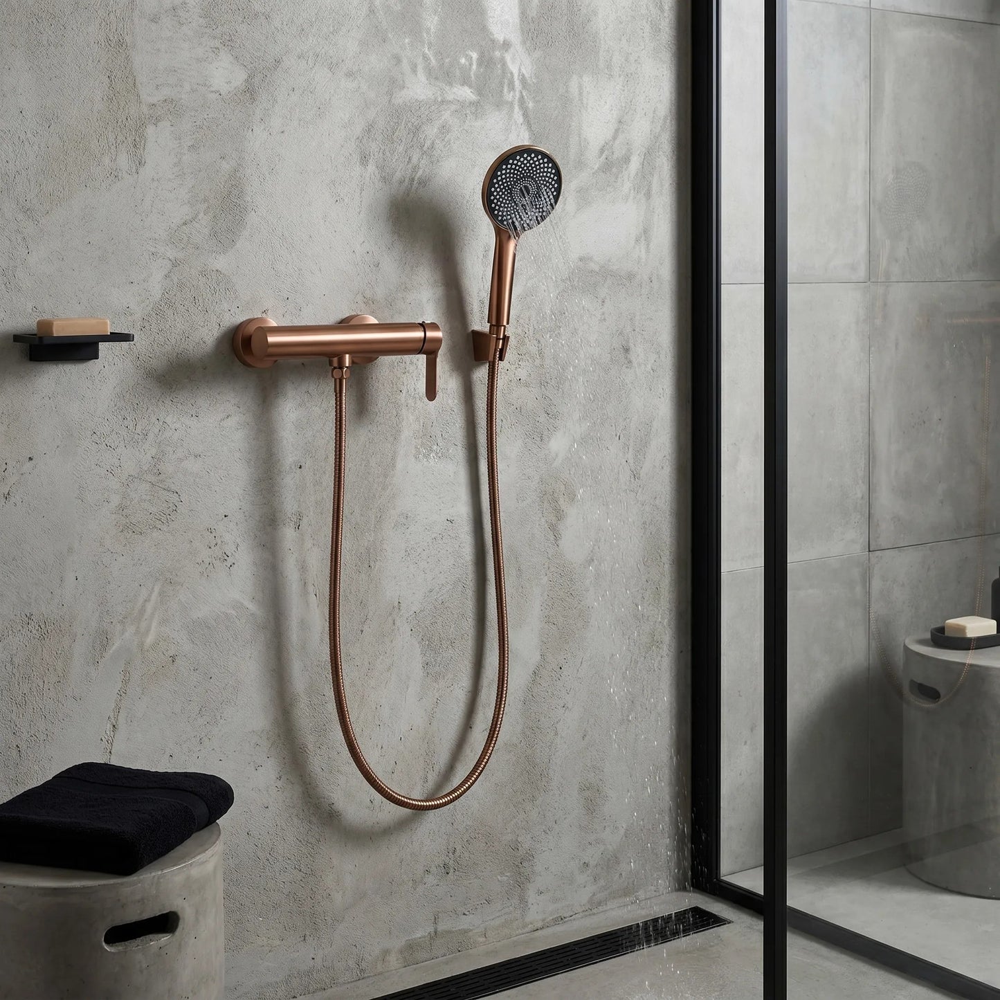 Baterie de duș REA Arcos Brush Copper  3
