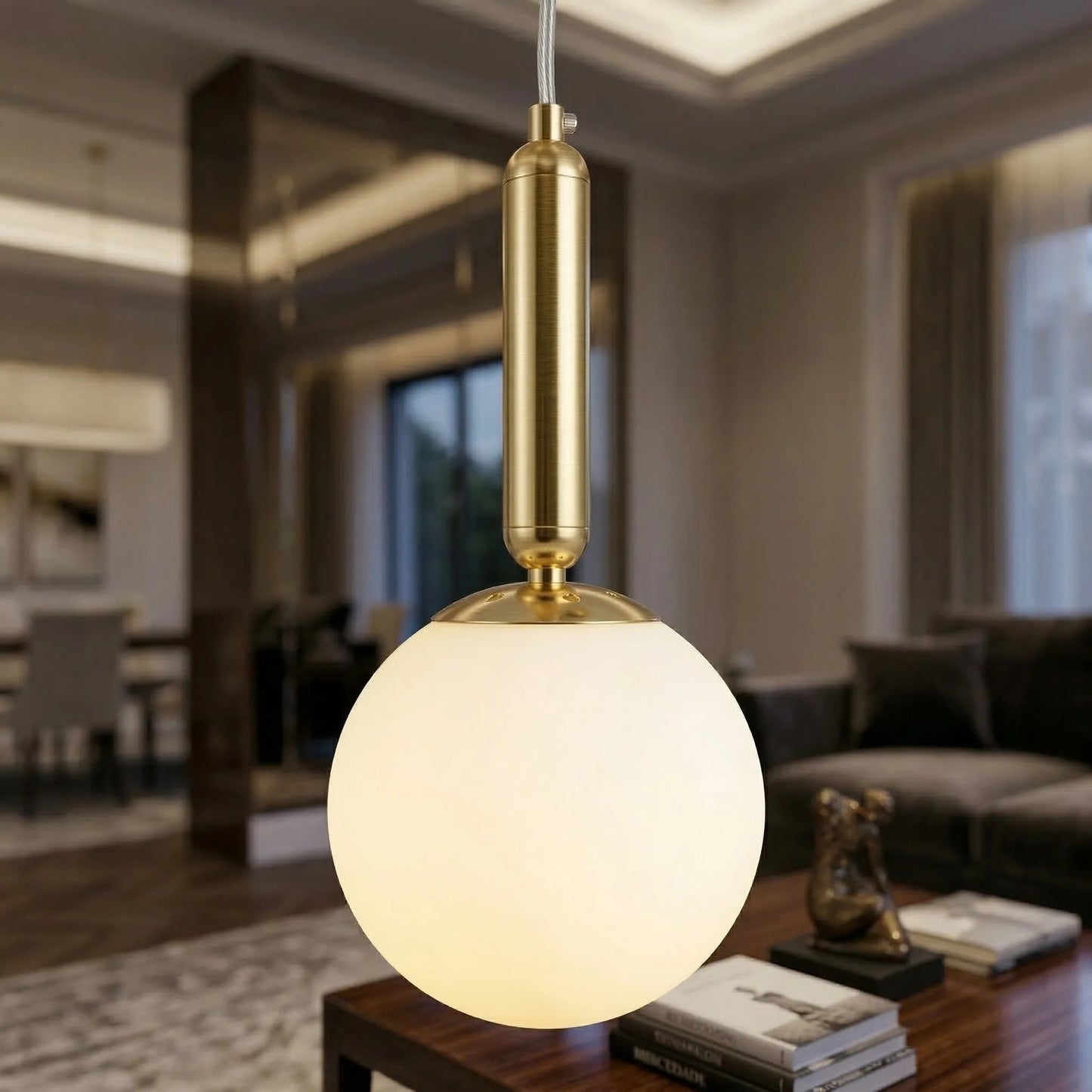 LAMPĂ DE TAVAN SUSPENDATĂ G179-3CP GOLD  3