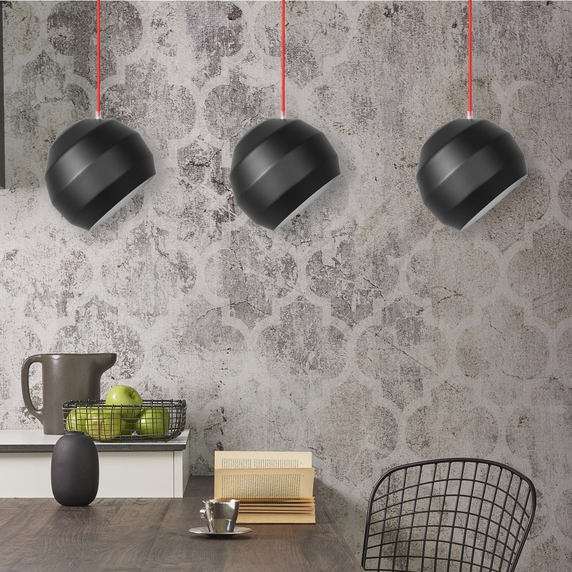 Lampă De Plafon Triplă Suspendată APP383-3CPR  3