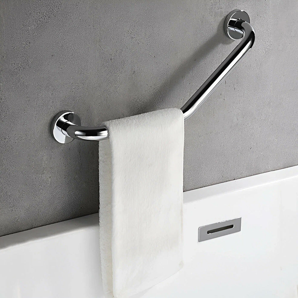 Bară de sprijin unghiulară pentru baie Chrome  5