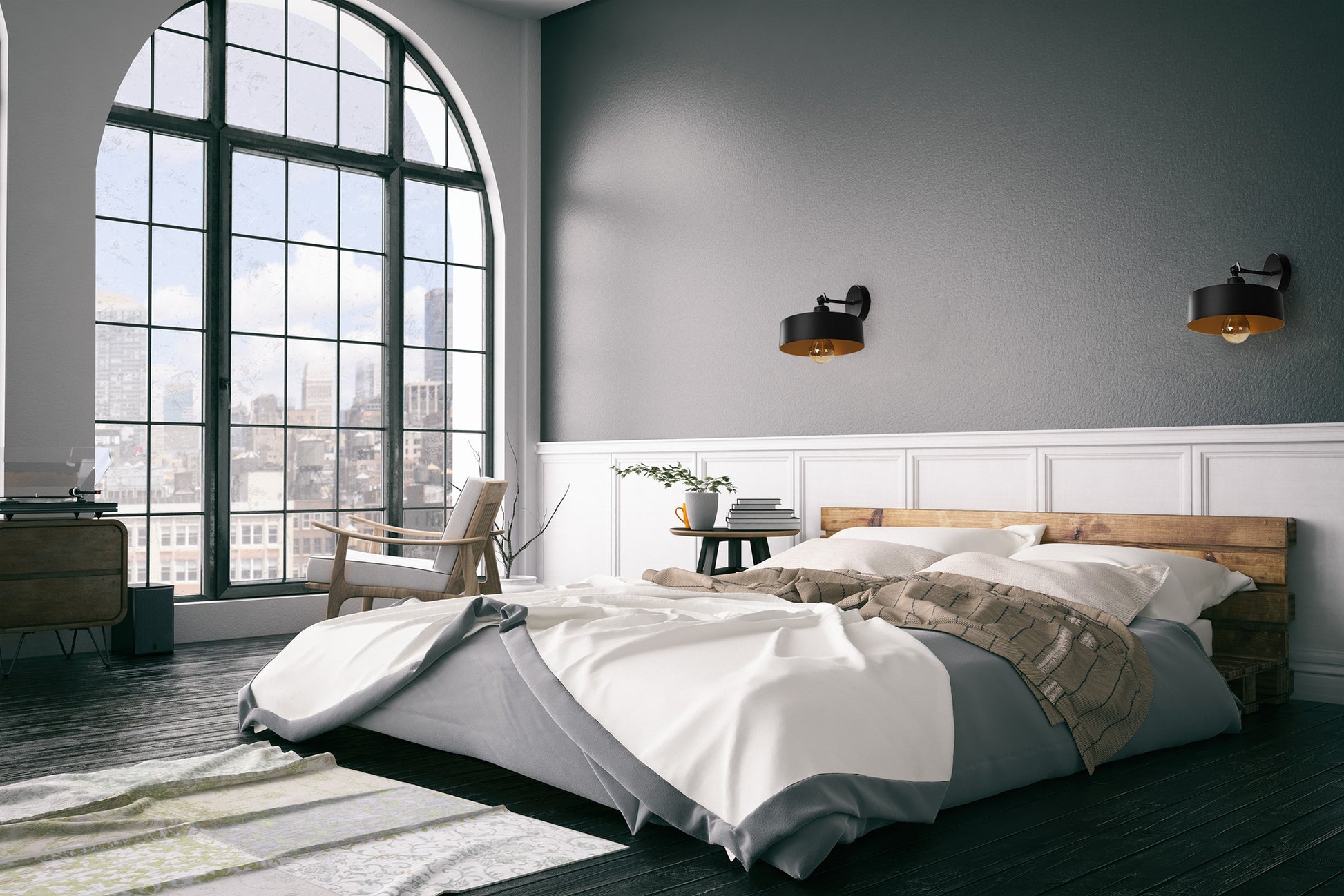 Lampa De Perete APP1332-1W Black Gold  8