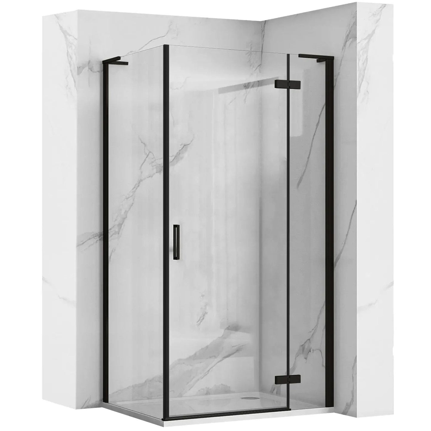 Cabina dus REA Hugo Black 90x90  1
