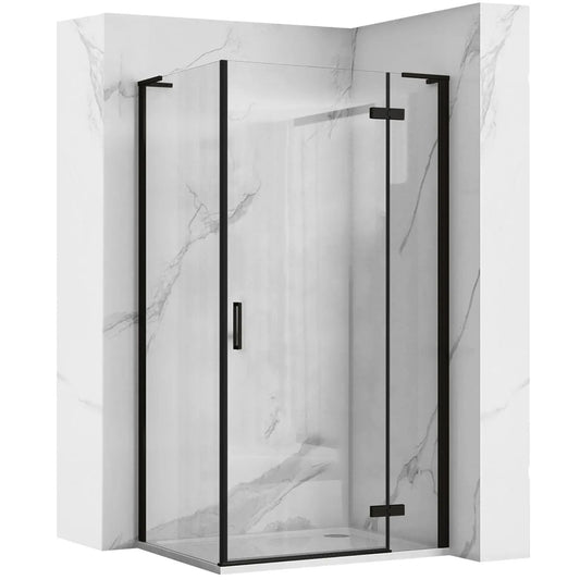 Cabina dus REA Hugo Black 90x90  1