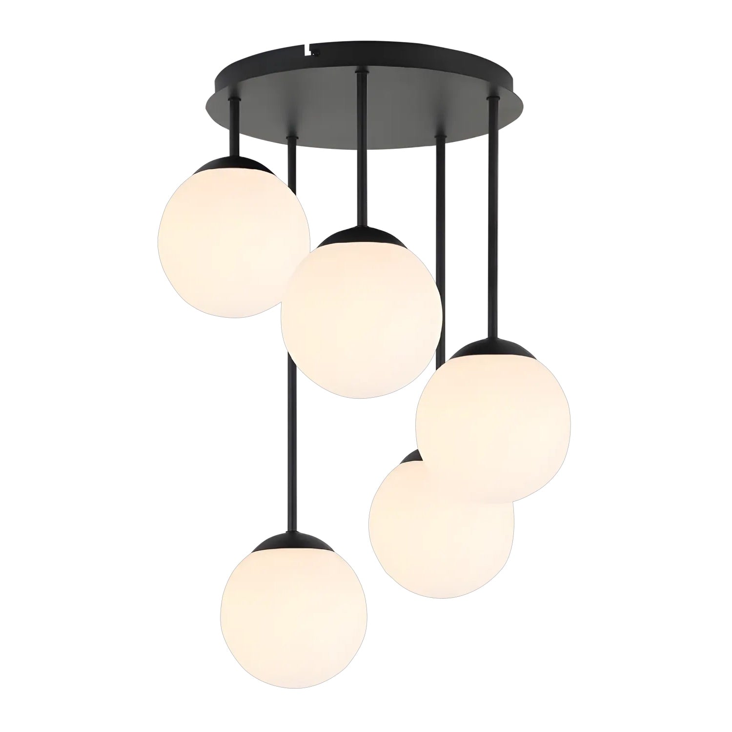 Lampă Suspendată APP1816-5CPR Black  1