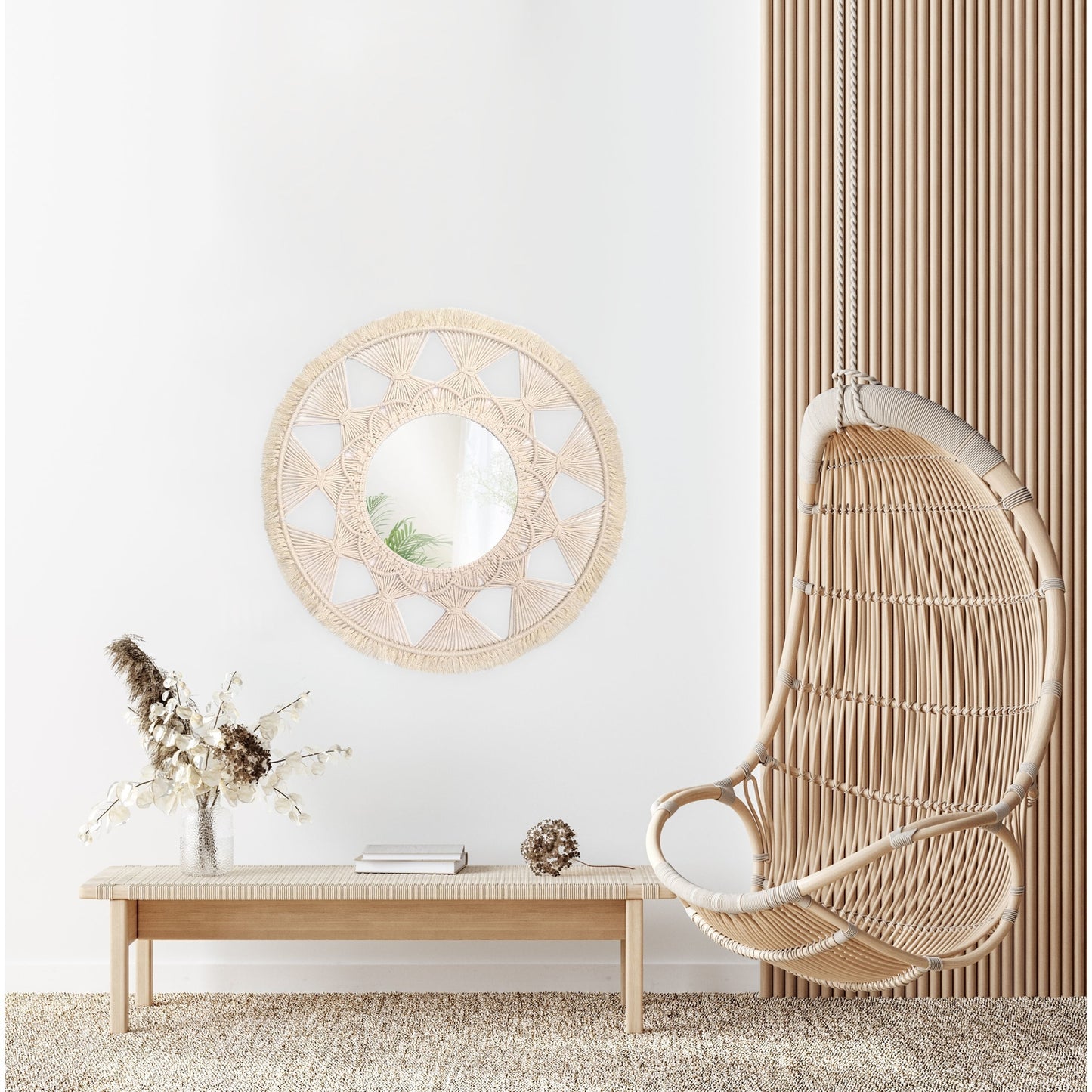 Oglinda Perete Boho 65cm 322050  6