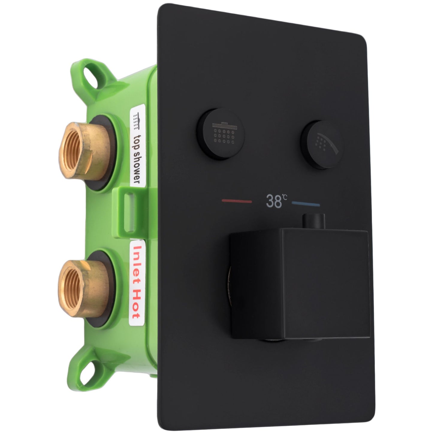 Set de duș incastrat Rea FENIX DAVIS NEGRU + BOX  2