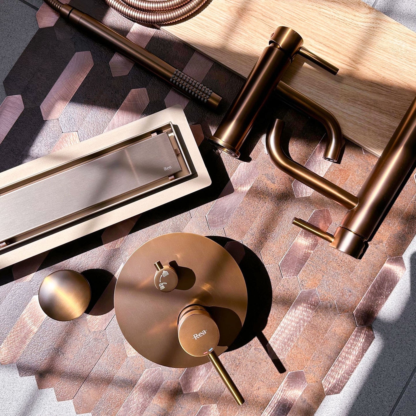 Rigola Dus Rea Neox Brush Copper 90  7