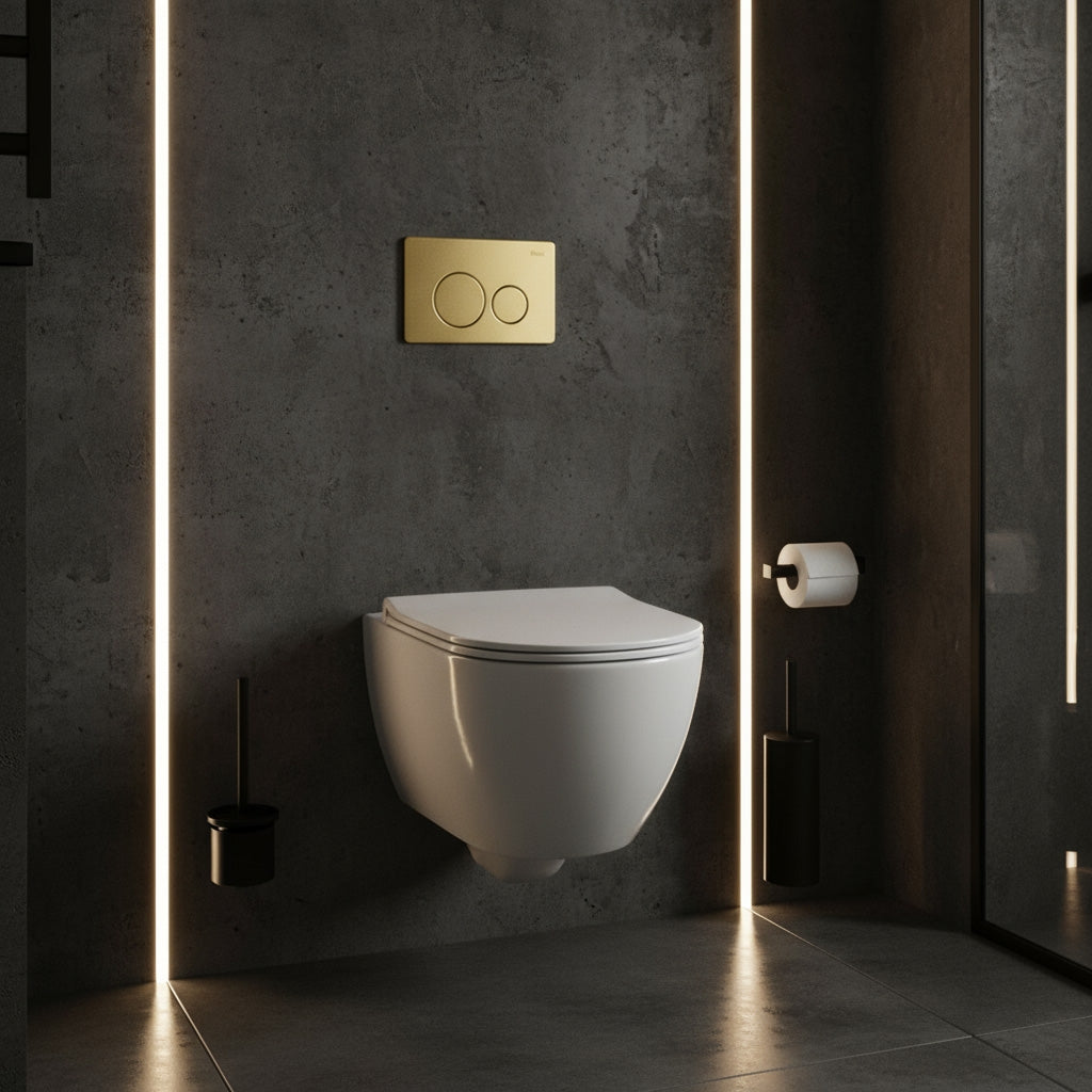 Clapeta Pentru Rezervor Incastrat Rea I K011a-q Gold Brush  6