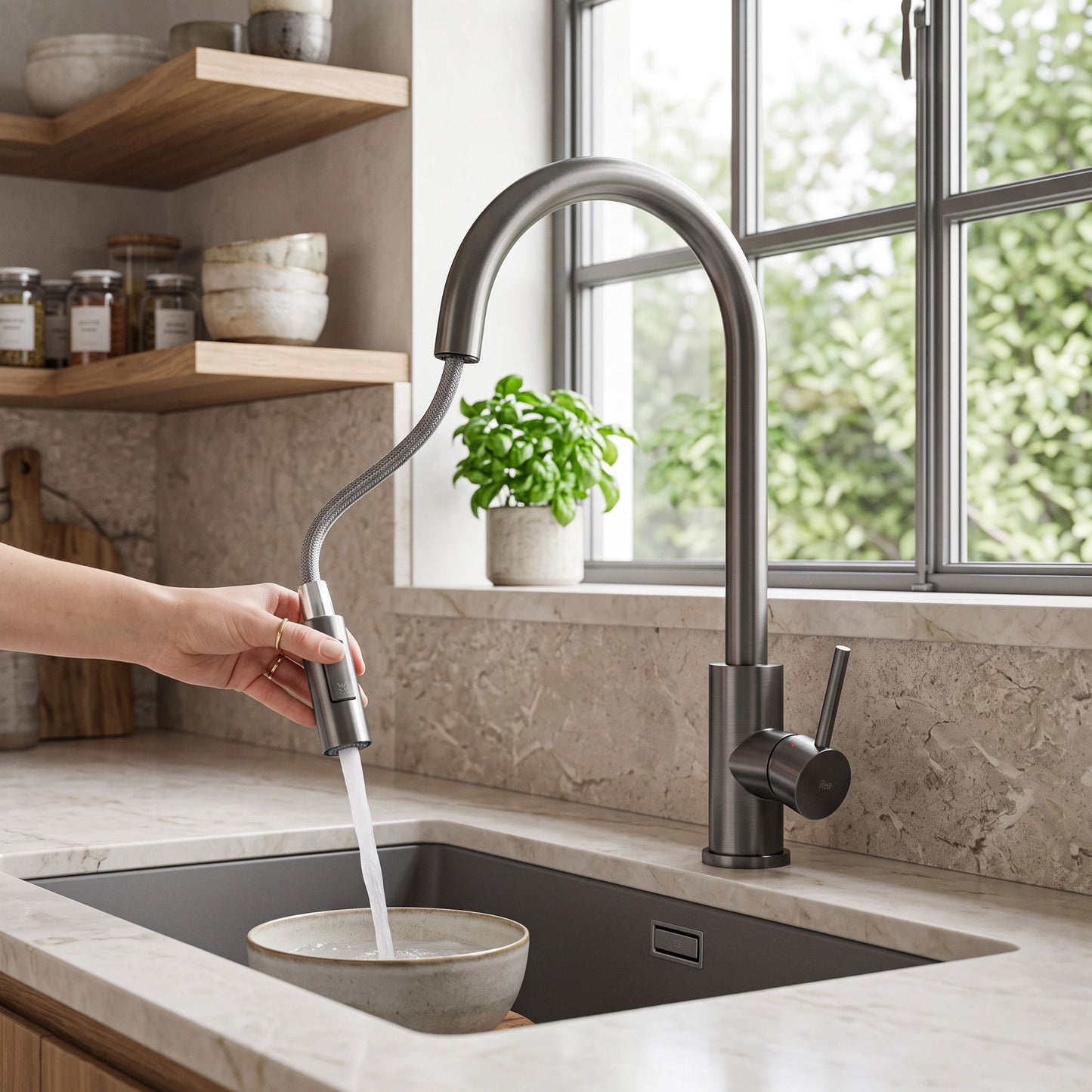 Cap Cu Aerator Pentru Baterie De Bucătărie REA Fresh Titan 3