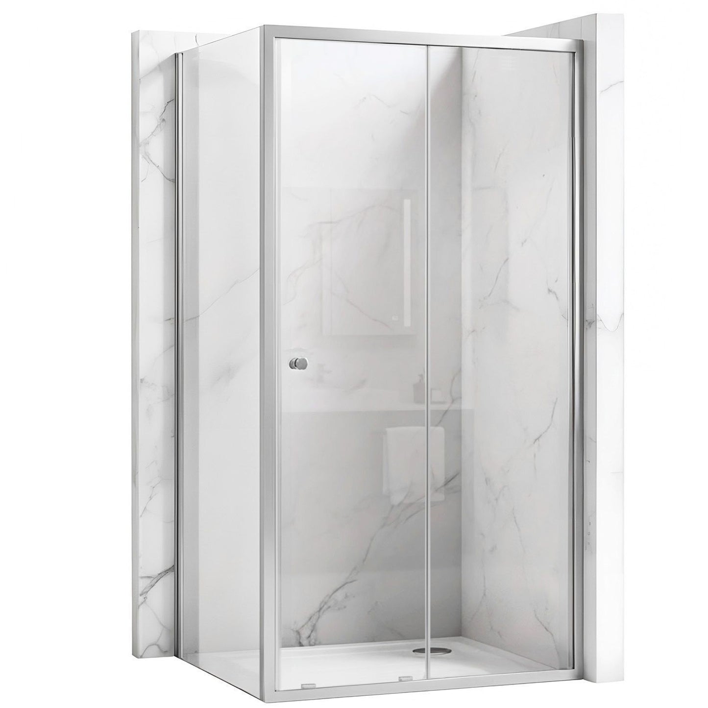 Cabina De Dus Rea Primo Slide 140x100 Chrome  1