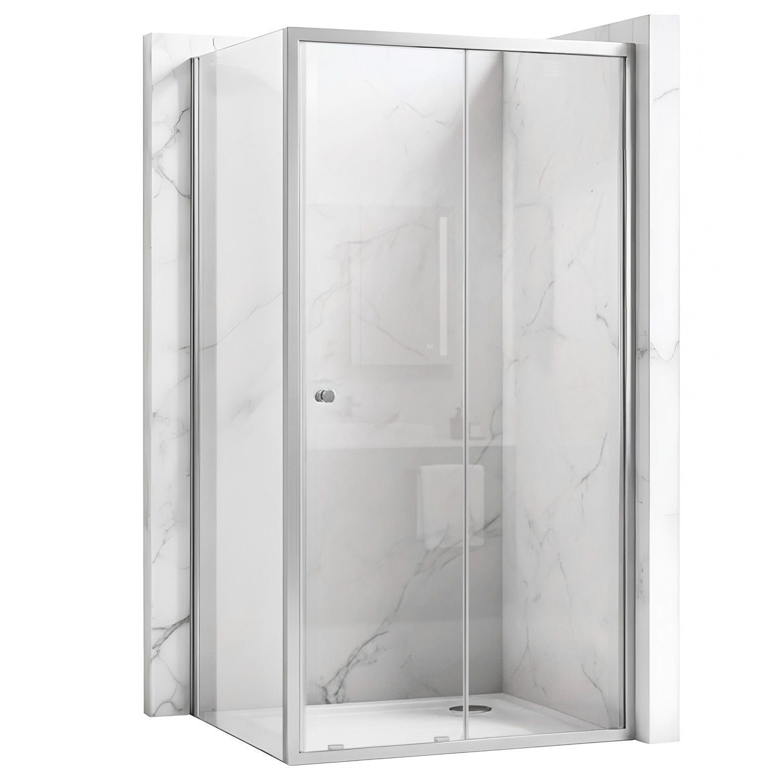 Cabina De Dus Rea Primo Slide 140x100 Chrome  1