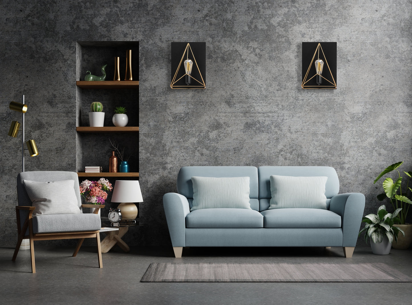 Lampă De Perete Sticlă APP1095-1W Black  6