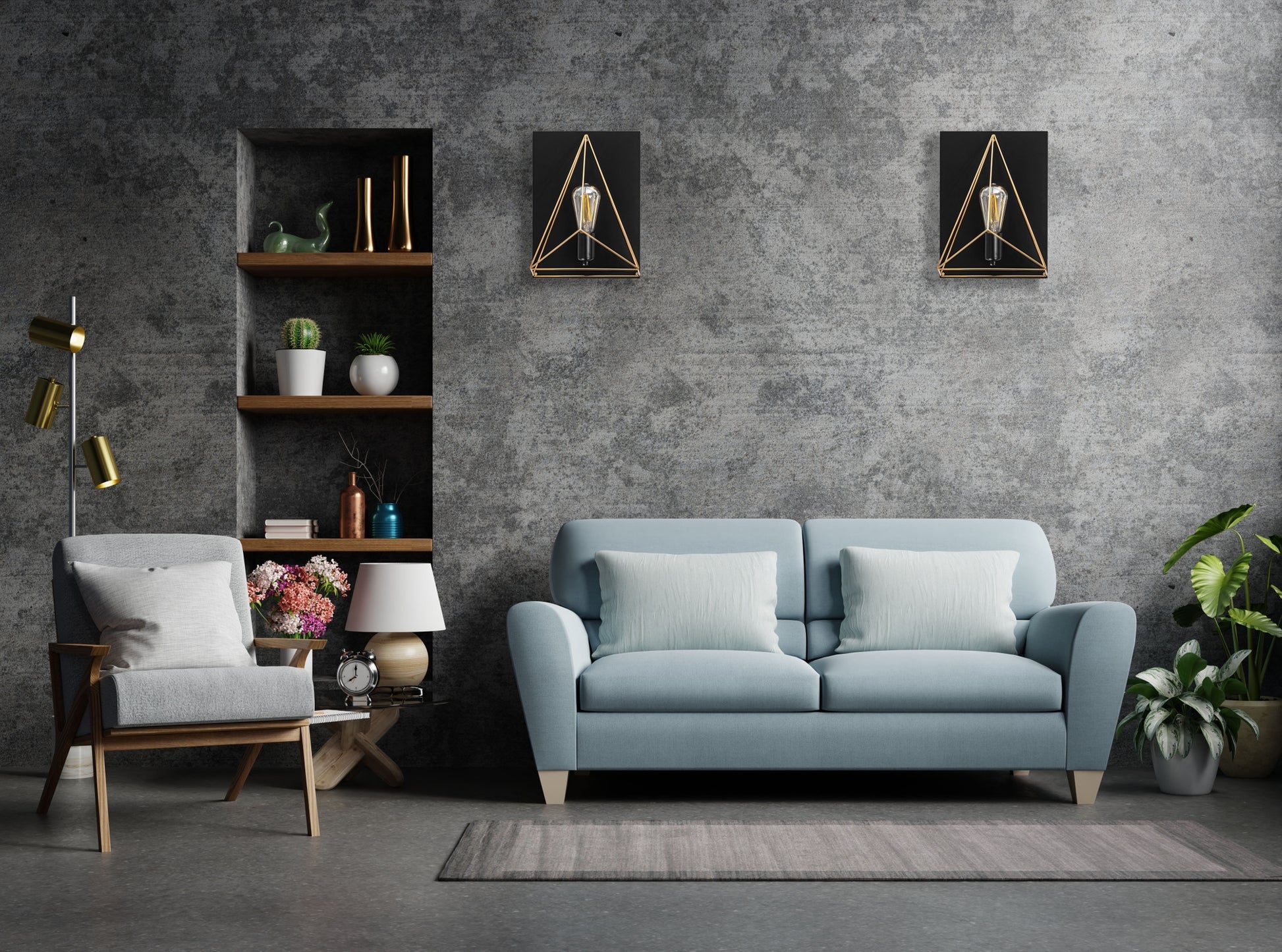 Lampă De Perete Sticlă APP1095-1W Black  6