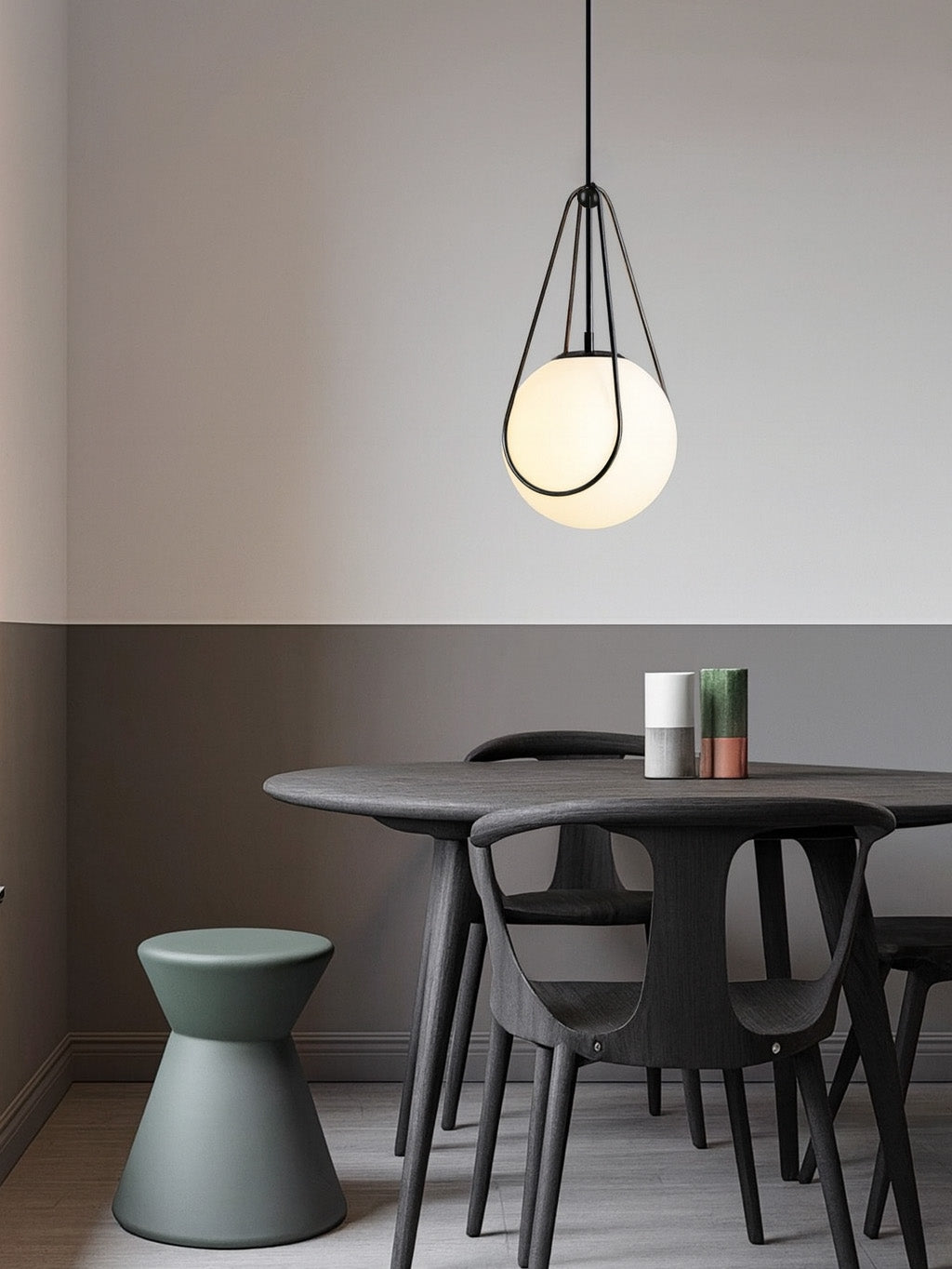 Lampă Suspendată APP1792-1CP 20cm Black  4