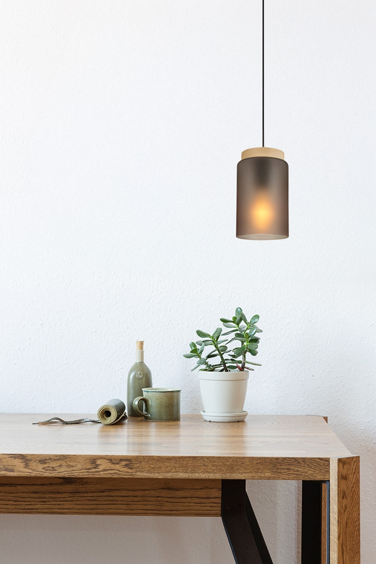 Lampă Suspendată APP1810-1CP Frosted Grey  2
