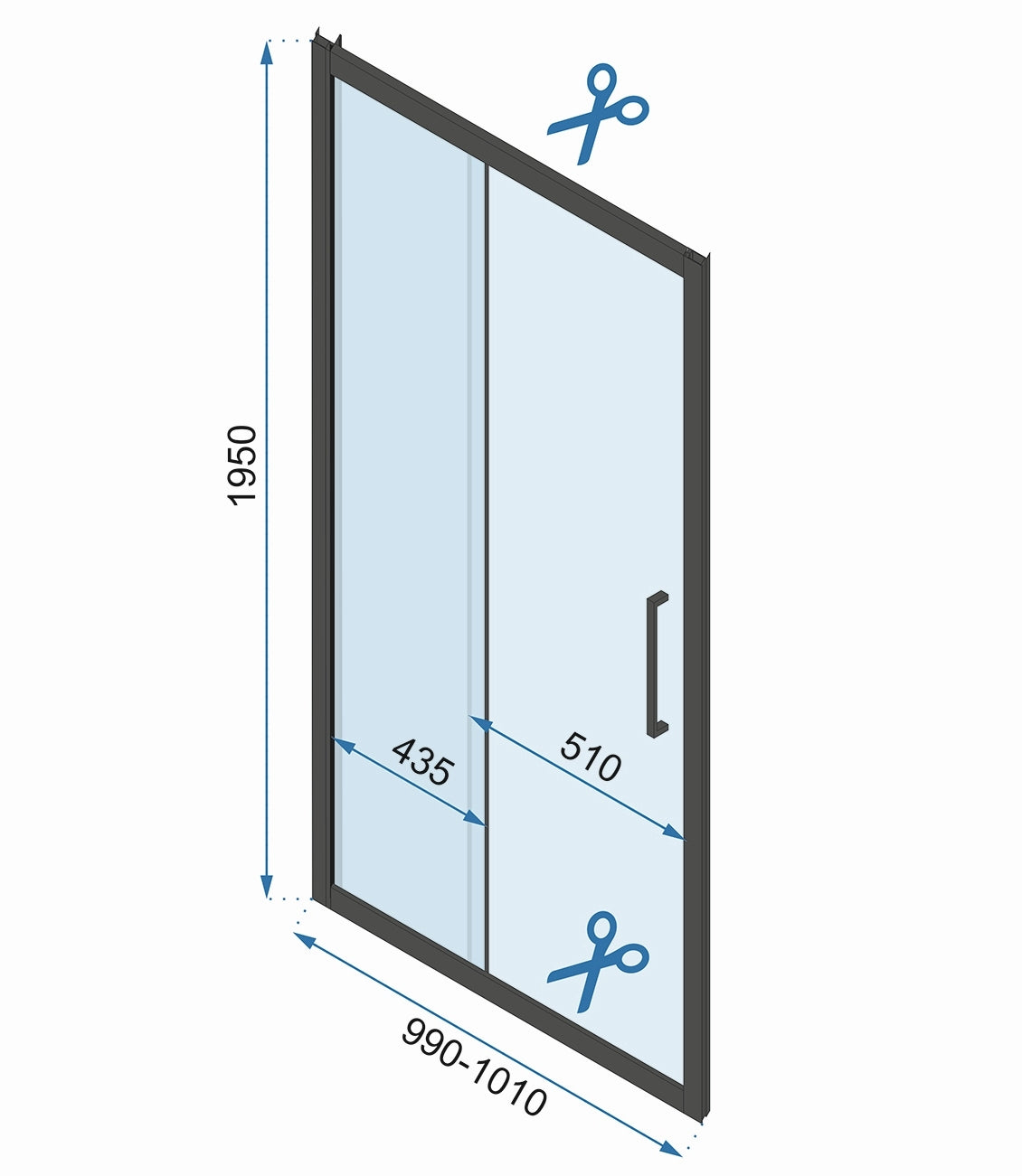 Cabina dus REA Rapid Slide Chrome Usa: 120 Perete: 100 6