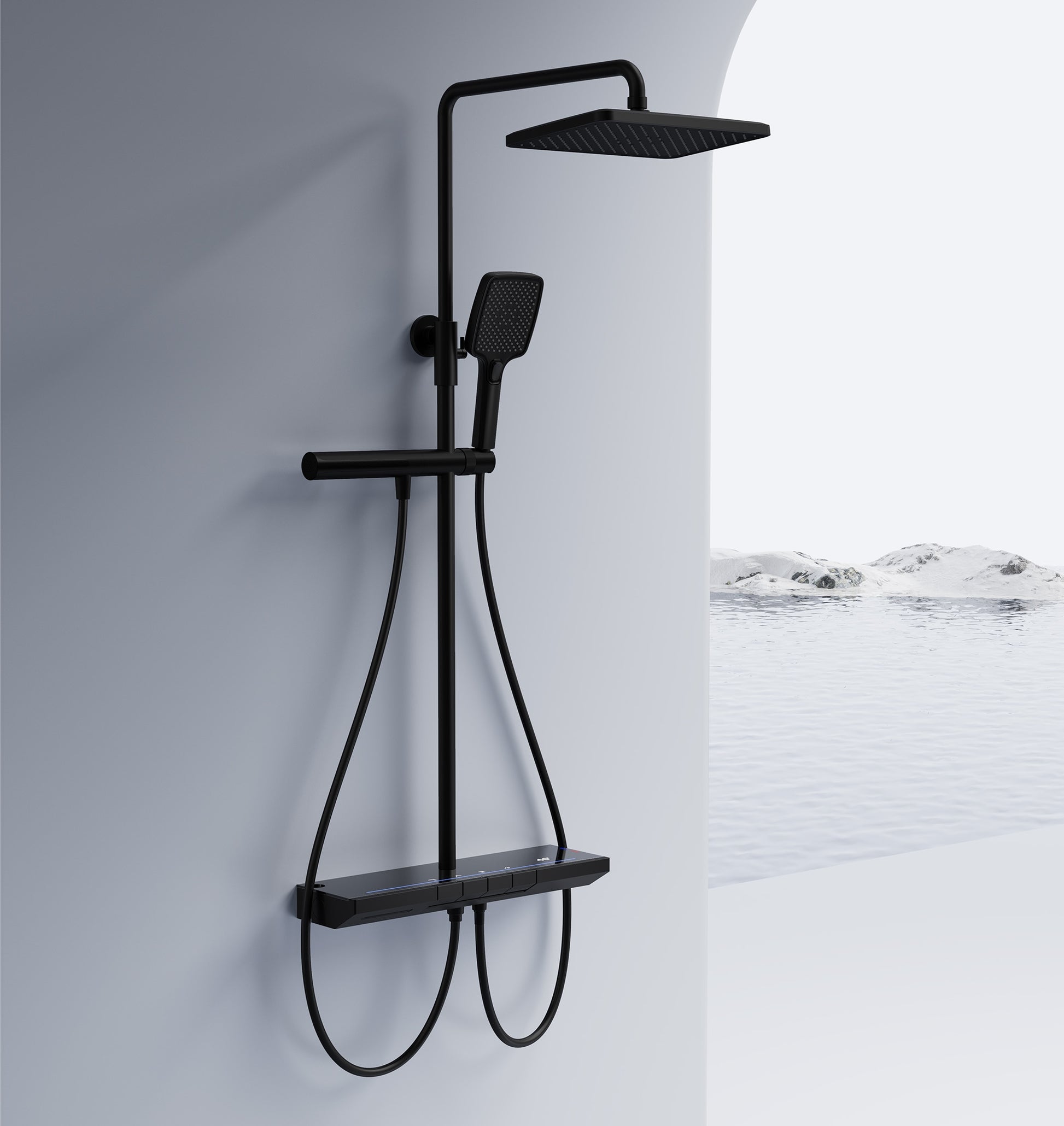 Set dus cu termostat REA Pedro Black  3