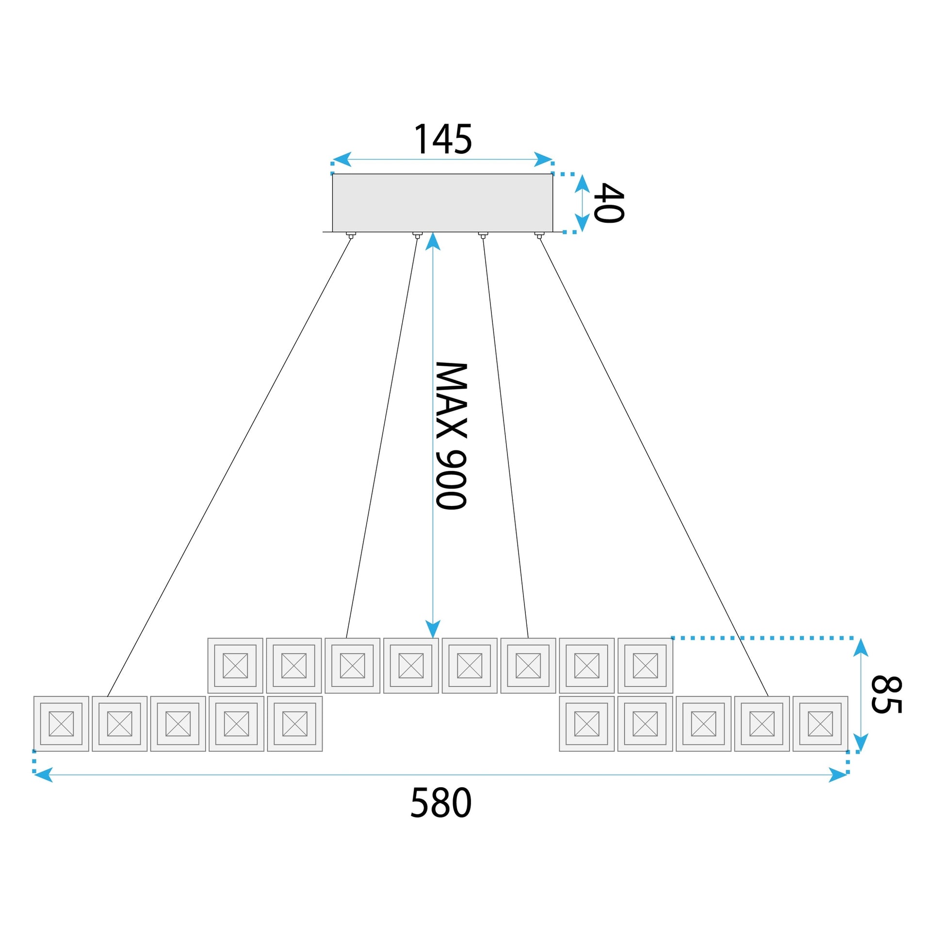 Lampa Led App1556-cp Chrome  10