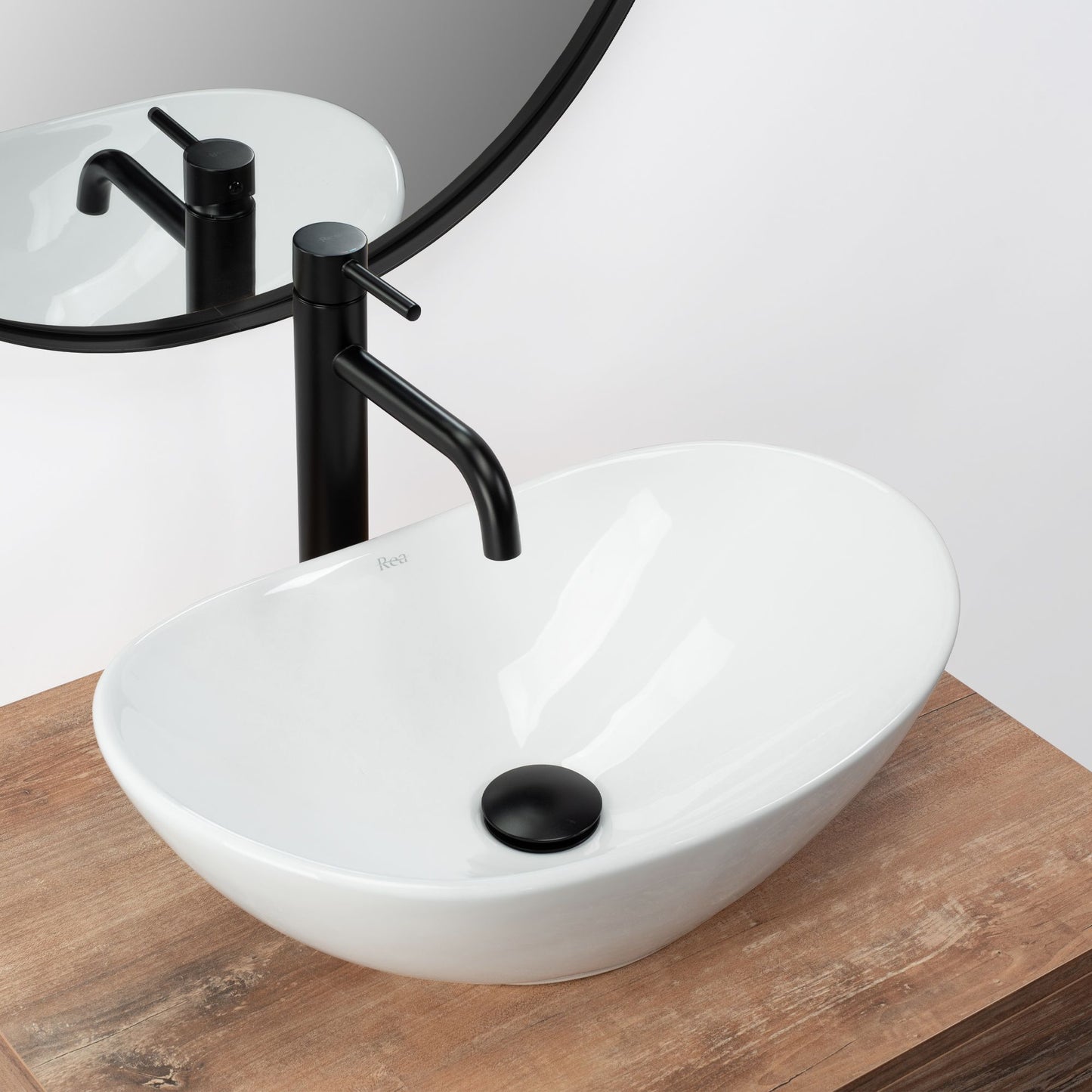 Lavoar pentru blat REA Royal Mini White 2