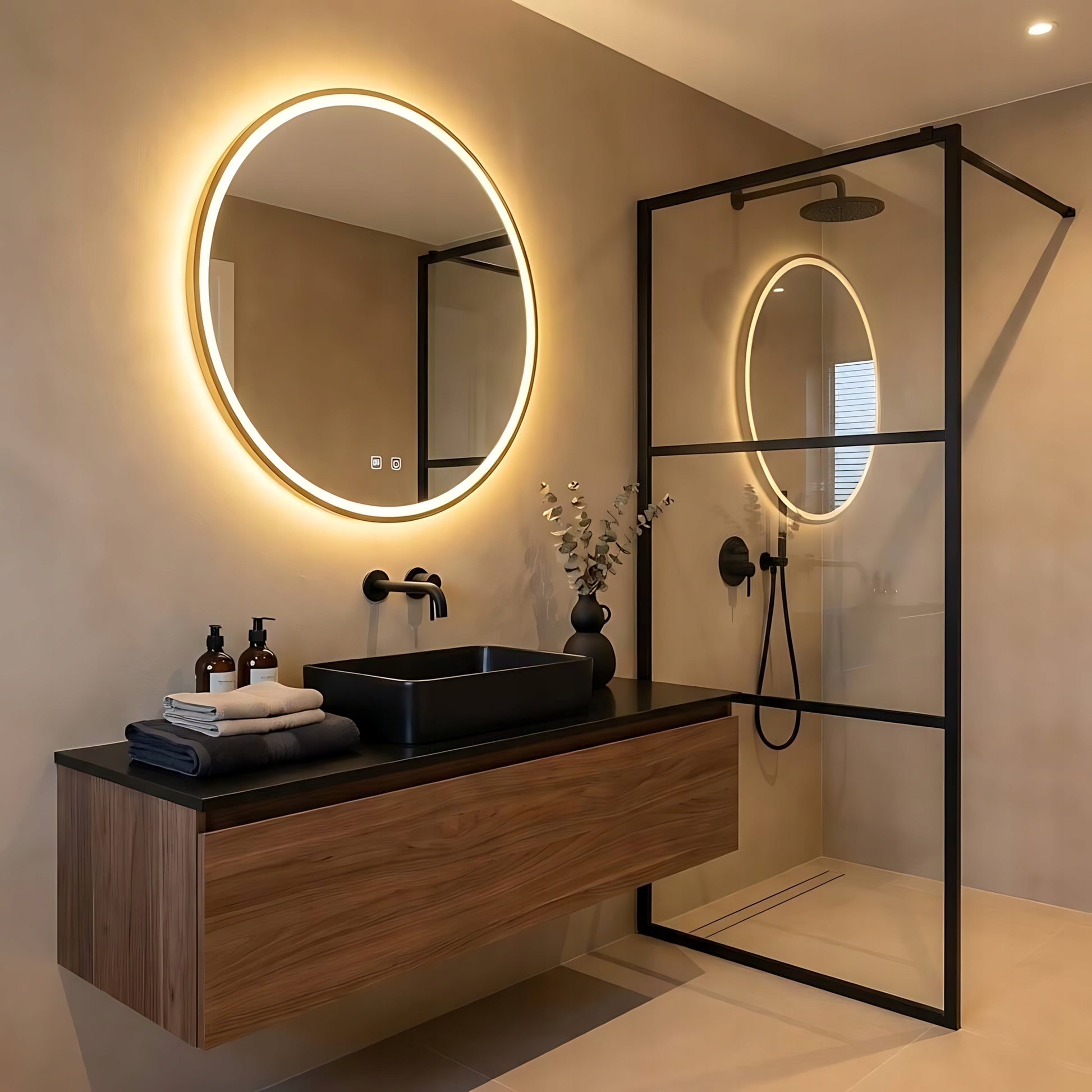 Oglindă LED 90cm MMJ Gold  2