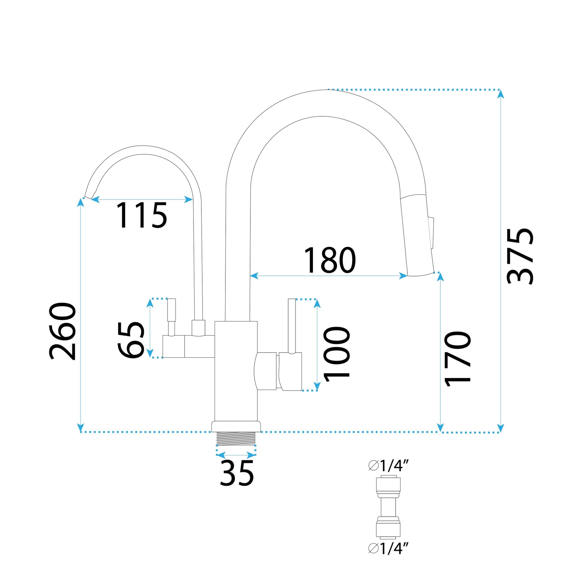 Baterie De Bucătărie Rea Eco Fresh Gold  6